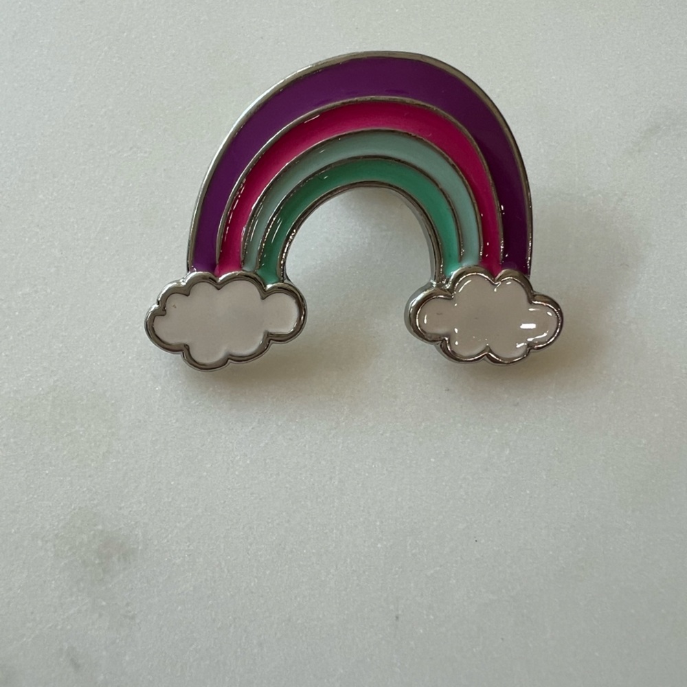 Rainbow enamel pin